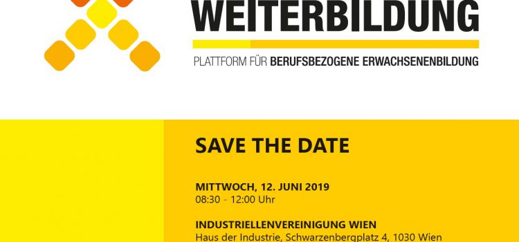 Save the date! TAG DER WEITERBILDUNG 2019