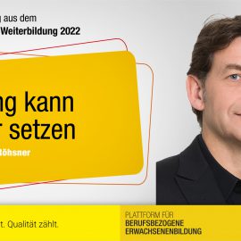 Bildung kann Anker setzen – Mag. Martin Röhsner