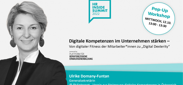 HR Inside Summit Pop-Up Workshop mit Ulrike Domany-Funtan Sujet