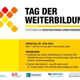 Tag der Weiterbildung 2023: Live-Stream zum 15-jährigen Jubiläum