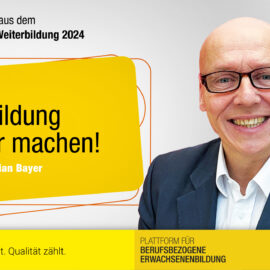 Jahrbuch „Weiterbildung sichtbar machen!“: Wöchentliche Einblicke starten jetzt!
