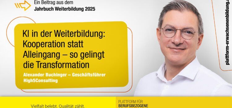 Künstliche Intelligenz in der Weiterbildung: Kooperation statt Alleingang