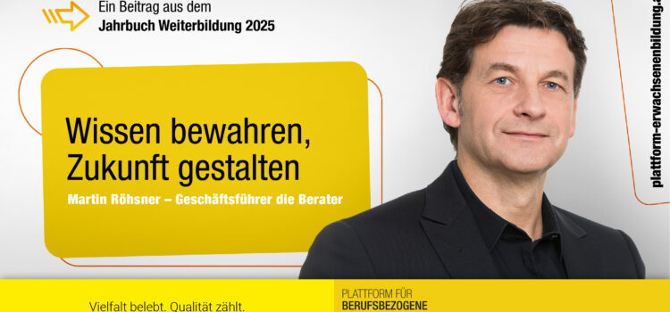 Erfahrungswissen als Schlüssel für die Zukunft Erfahrungswissen als Schlüssel für die Zukunft