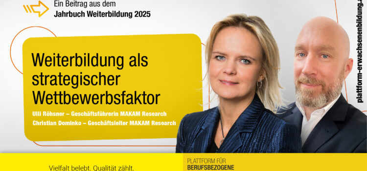 Weiterbildung als strategischer Wettbewerbsfaktor