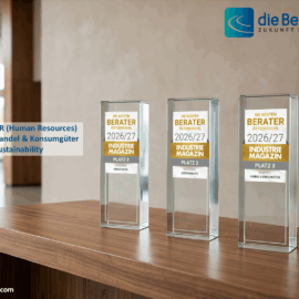 Dreimal Platz 3: die Berater überzeugen beim Industriemagazin Berater-Ranking 2026